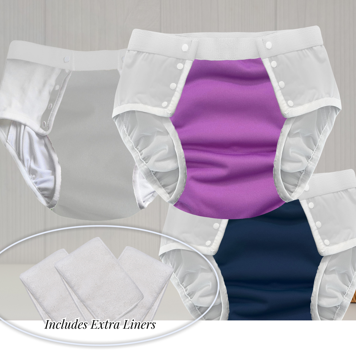 Protective Brief w/Snaps Packs