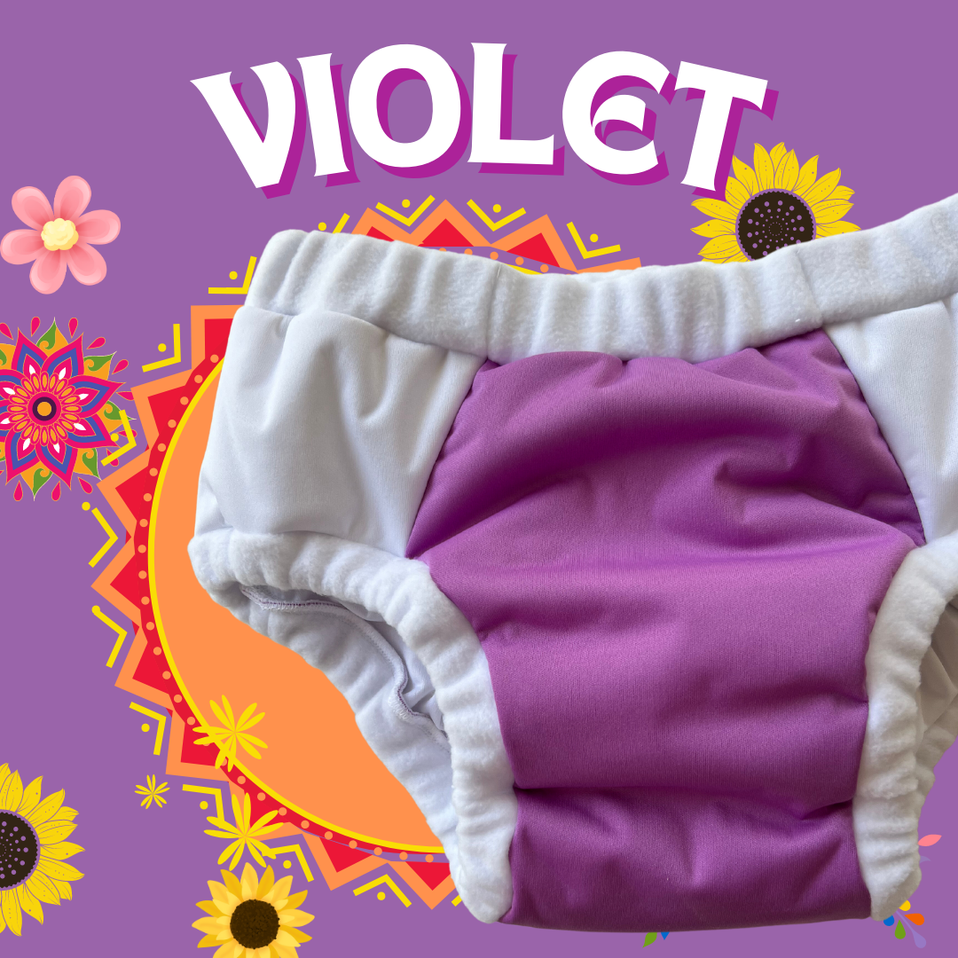 Adult Incontinence Diapers: Lounge Brief in Violet