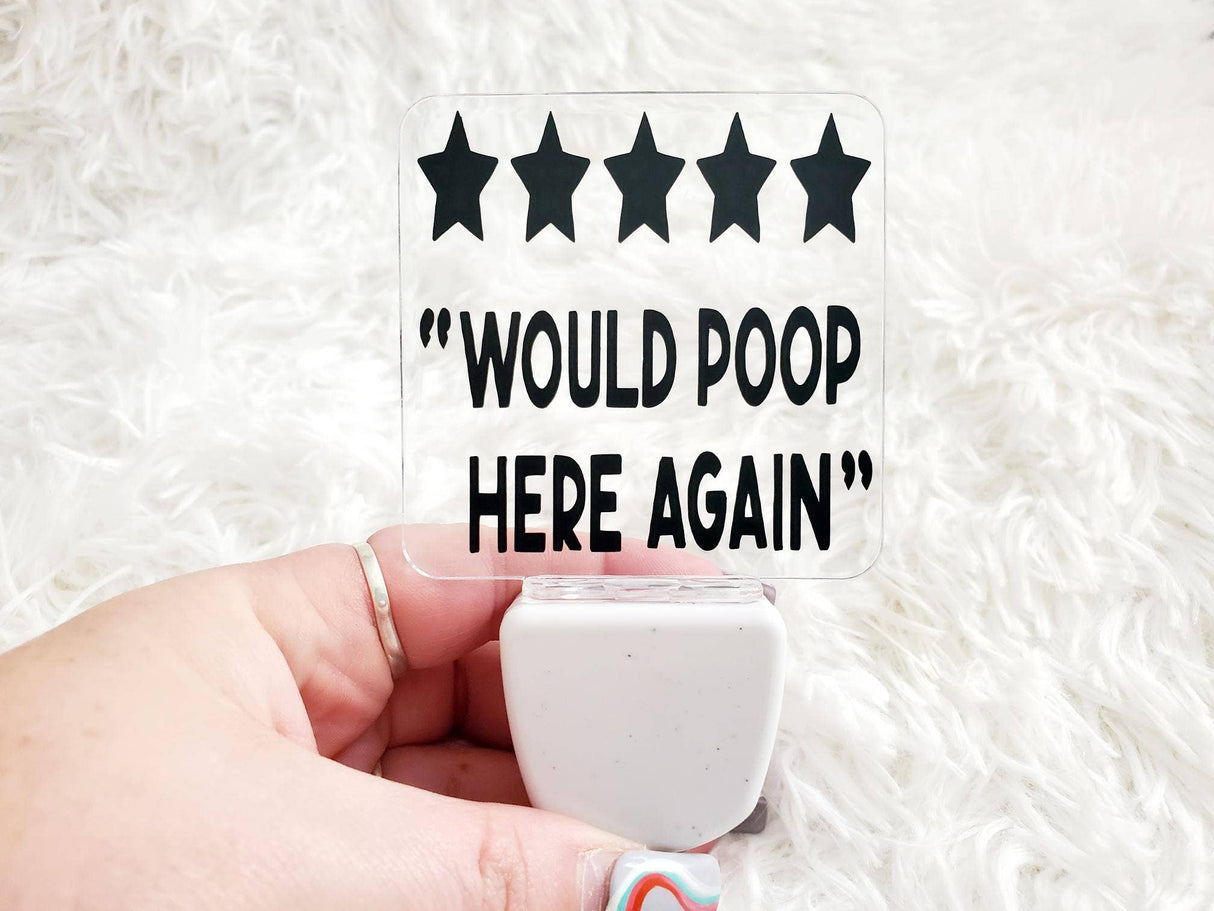 Would Poop Here Again Plug-in Light