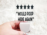 Would Poop Here Again Plug-in Light