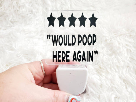 Would Poop Here Again Plug-in Light