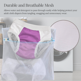 Heavy-Duty Mesh Laundry Bag for Adult Cloth Diapers