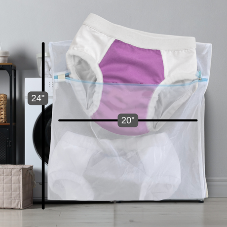 Heavy-Duty Mesh Laundry Bag for Adult Cloth Diapers