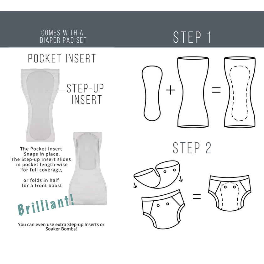 Adult Cloth Diapers for Incontinence Protection ThreadedArmor