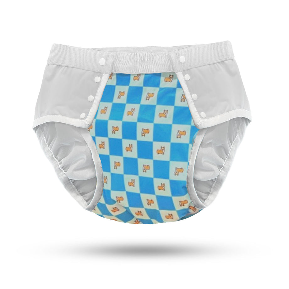 WEEOATAR Reusable Adult Cloth Diapers 2PCS - Waterproof Incontinence Underwear With Side Snaps