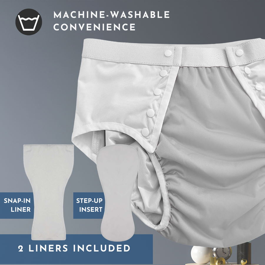 Threaded Armor™ Reusable Protective Briefs – Washable Adult Cloth Diap ...