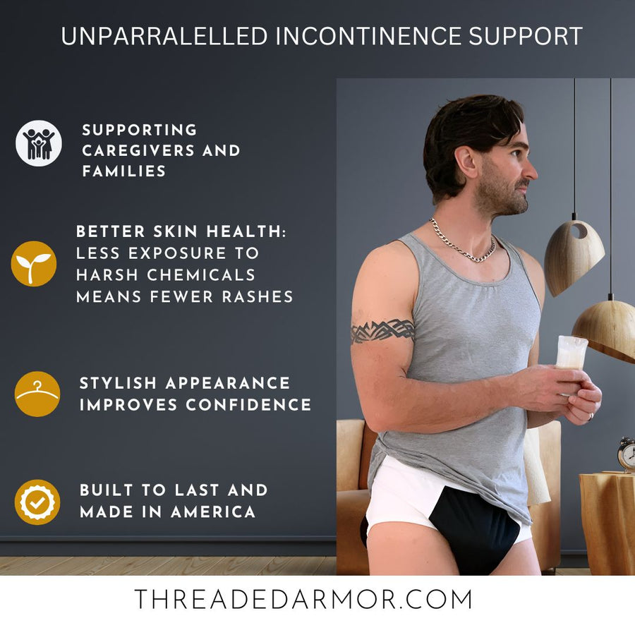 Threaded Armor™ Reusable Protective Briefs – Washable Adult Cloth Diap ...
