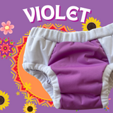 Adult Incontinence Diapers: Lounge Brief in Violet