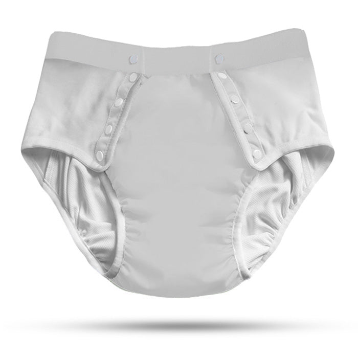 adult diaper with snaps and liner