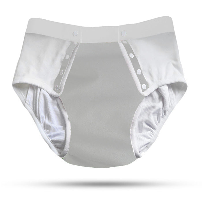  Incontinence Diaper Cover Plastic Transparent Underwear  Washable Diaper Elderly Incontinence Underwear Waterproof Breathable  Incontinence Diaper Pocket,White,M : Baby
